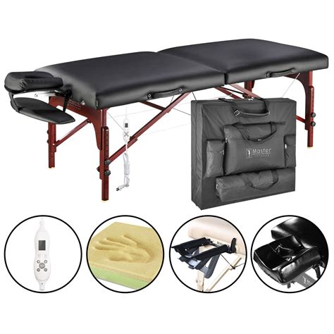 master 31 montclair thermatop black portable massage