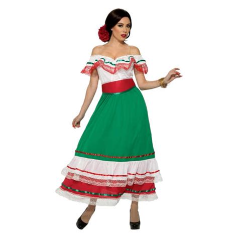 Womens Mexican Traditional Cinco De Mayo Dancer Coco Costume Fiesta