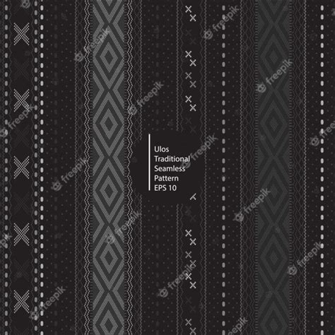 premium vector ulos traditional batik indonesia seamless dark color
