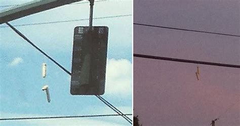 hundreds of sex toys spotted hanging from power lines sparking