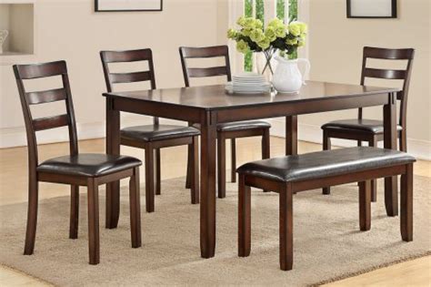 wood dining table  bench affordable home furniture