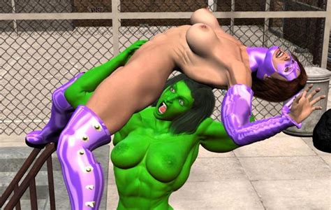 Rule 34 2girls 3d Female Green Skin Hulk Series