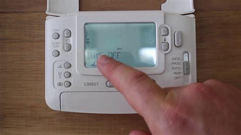 answered   programme  honeywell cm thermostatic control unit youtube