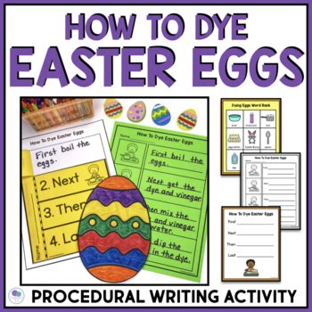 easter writing activity narrative writing  firstieland tpt