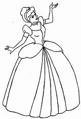 Cinderella Colorir Desenhos Princesas Cinderela sketch template