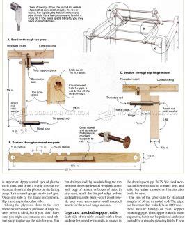 knockdown drafting table plans woodarchivist