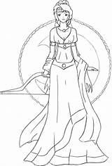 Artemis Hestia sketch template