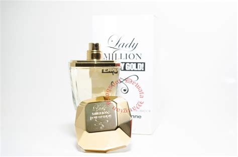 wangianperfume cosmetic original terbaik paco rabanne lady million eau  gold tester perfume