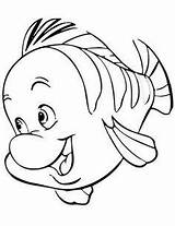 Mermaid Little Flounder Clipartmag Drawing Scuttle Coloring Pages sketch template