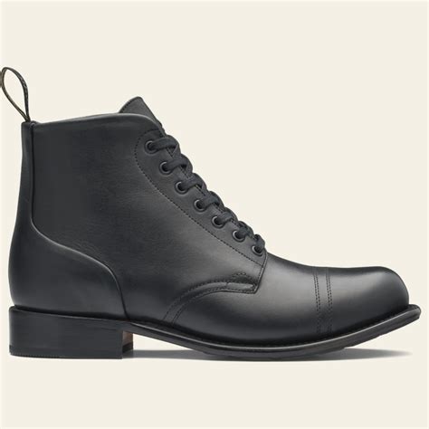 black premium leather lace  boots mens style  blundstone australia