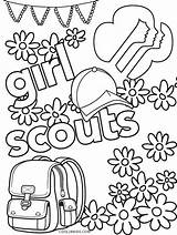 Scout Coloring Girl Pages Printable Cookie Kids Girls Scouts Daisy Activities Cool2bkids Brownie Daisies Print sketch template
