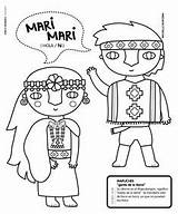 Mapuches Pueblos Originarios Vestimenta Chonos sketch template