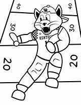Kentucky Wildcats Coloring Pages Basketball University Template sketch template