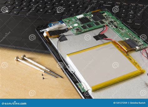 tablet repair stock image image  open labor ipad