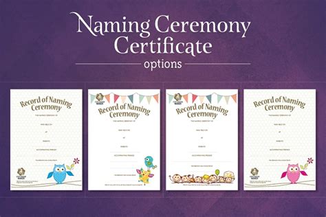 ceremony certificates