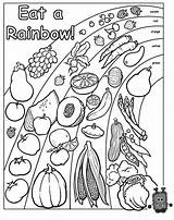 Coloring Pages Healthy Food Health Kids Rainbow Eat Nutrition Preschool Printable Activities Chain Foods Eating Habits Worksheets Color Sheets Worksheet sketch template
