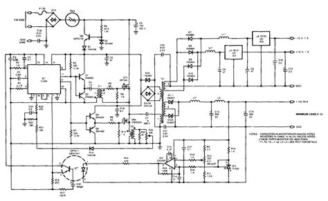 khz multiple output switching power supply circuit diagram electronic circuit diagrams