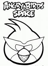 Angry Birds Coloring Pages Space Red Colouring Print Kids Bird Comments Library sketch template