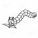 Inchworm Clipart Leaf Cliparts Abeka Chewing Library Sketch Garden sketch template