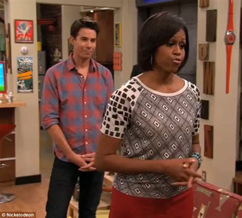 michelle obama appears on icarly and shows off her dance moves daily mail online