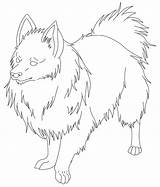 Pomeranian Coloring Pages Spitz Drawing Line Book Simple Deviantart Dog Template sketch template