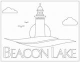 Lake Beacon sketch template