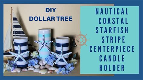 dollar tree coastal nautical stripe beach starfish
