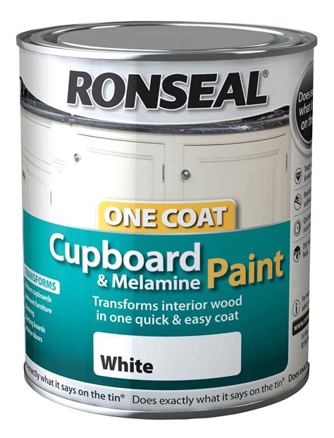 ronseal  coat cupboard melamine mdf paint ml  colours ebay