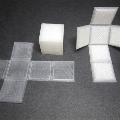 printable foldable cube print flat  josh ajima
