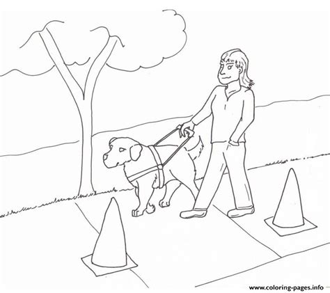 guide dog sda coloring page printable