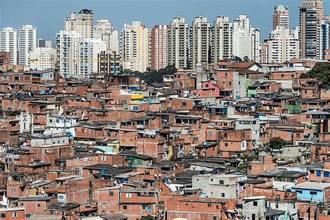 São Paulo Favelas Favelas In Sao Paulo Brasilien Redaktionelles