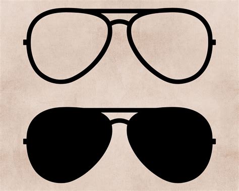 aviator glasses svg cricut sun hipster glasses svg shades etsy
