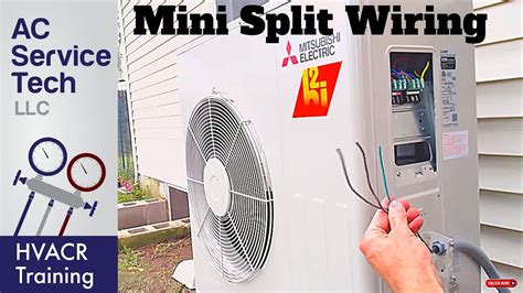 wiring  mini split system step  step youtube split system heat pump system electrical