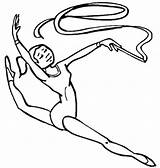 Coloring Pages Gymnastics Getdrawings sketch template