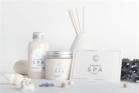 spa cosmetics mock   behance