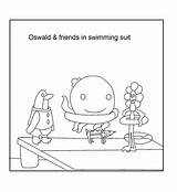 Oswald Coloring Octopus Swimming Pages Suit Printable Friend Pdf Open Print  Popular sketch template