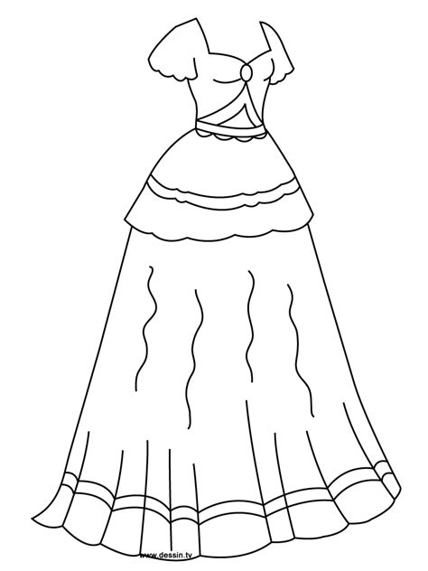 coloring princess dress