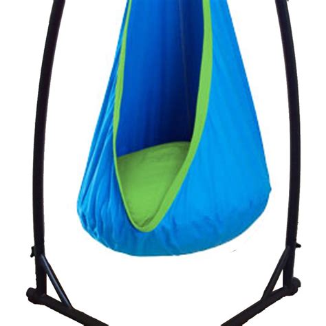 blue  green waterproof sensory swing  stand heavenly hammocks