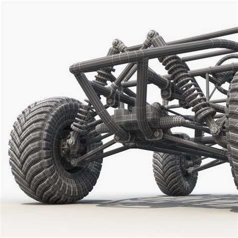 dune buggy chassis model turbosquid  build   kart diy  kart  kart plans