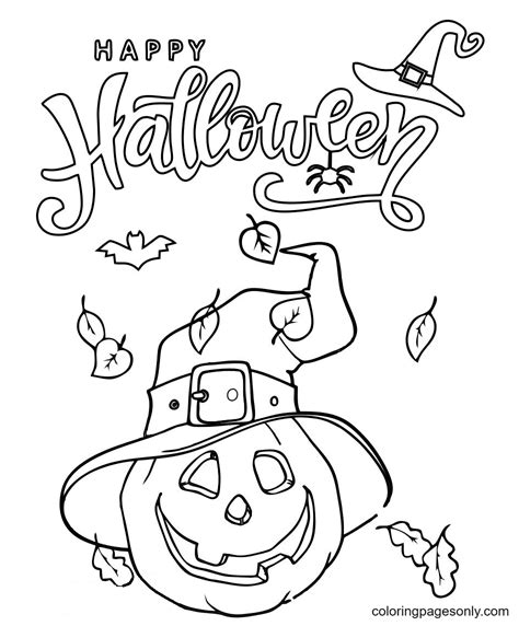 happy garfield  halloween pumpkin coloring pages halloween pumpkin