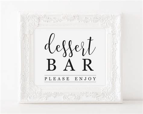 printable dessert bar sign dessert table printable dessert sign