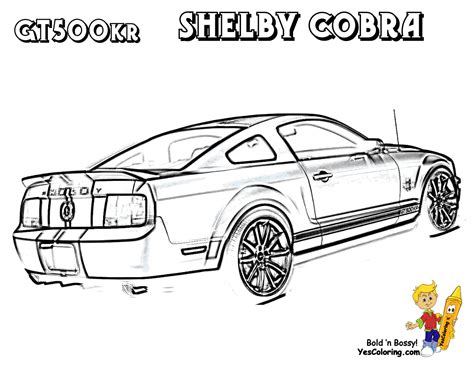 carfordmustang shelby gt  coloring pages book  kids