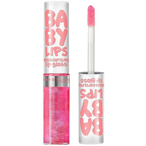 maybelline  york baby lips moisturizing lip gloss  wink  pink
