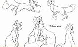 Fox Hound Coloring Disney Pages Google Dk Characters sketch template