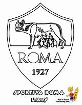 Coloring Rome Roma Logo Football Pages Uefa Fifa Comments Library Soccer Codes Insertion sketch template