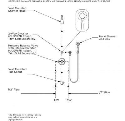 complicated   installation diagrams  shower valve   diverter