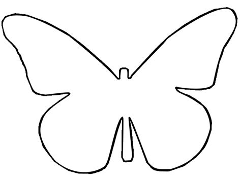 outline butterfly template  printout pinterest butterflies