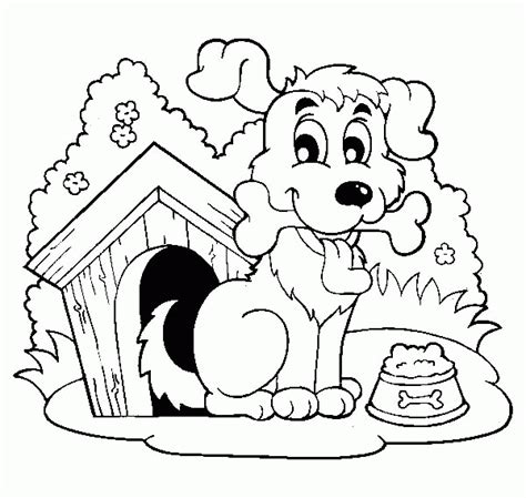 dog house coloring pages  kids coloring pages