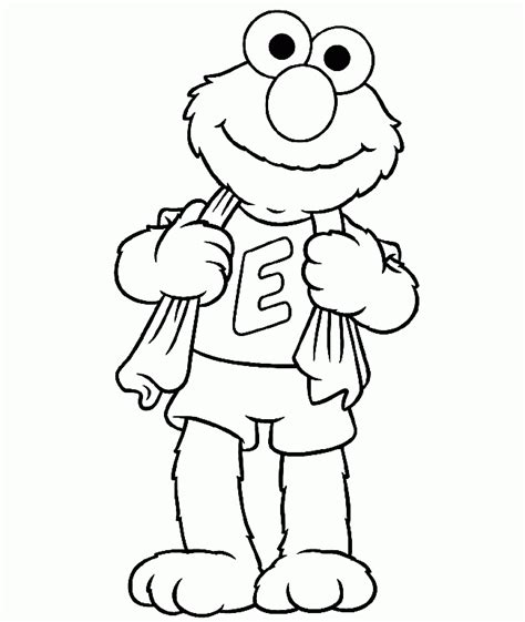 sesame street elmo coloring pages coloring home