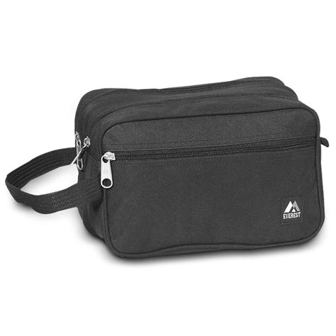 dual compartment toiletry bag everest bag